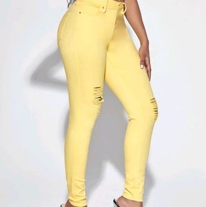 Ripped  cropped skinny jeans